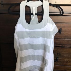 Lululemon Striped Tank w/ Built-in Bra